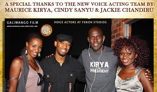 Galiwango Film Voice Acting Session at Fenon Studios in Uganda